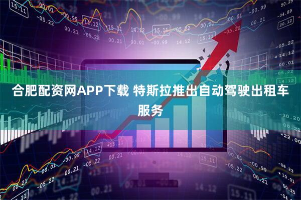 合肥配资网APP下载 特斯拉推出自动驾驶出租车服务