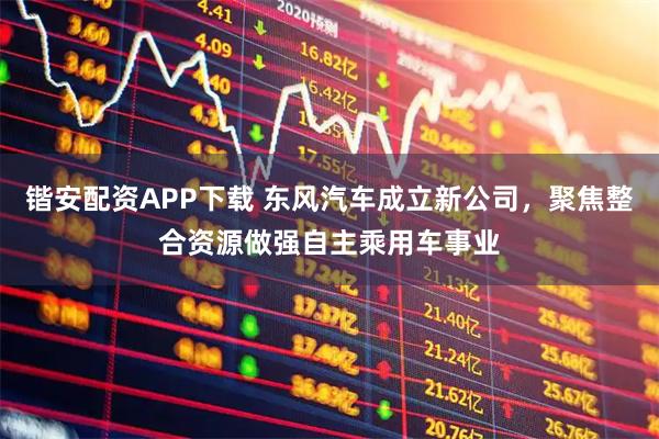 锴安配资APP下载 东风汽车成立新公司，聚焦整合资源做强自主乘用车事业
