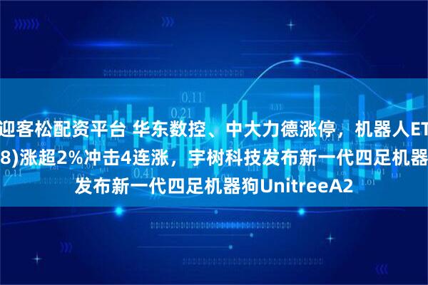 迎客松配资平台 华东数控、中大力德涨停，机器人ETF南方(159258)涨超2%冲击4连涨，宇树科技发布新一代四足机器狗UnitreeA2
