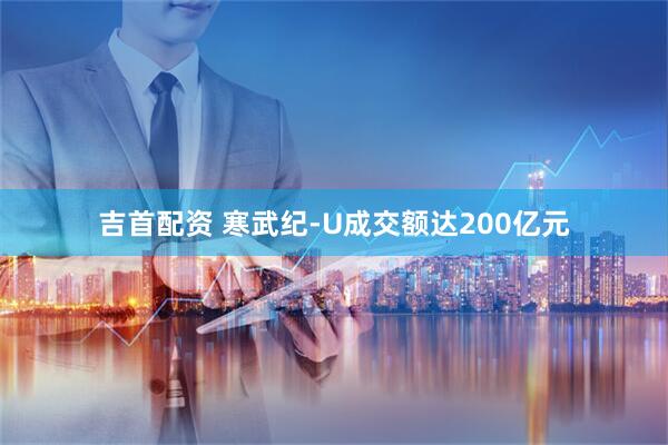 吉首配资 寒武纪-U成交额达200亿元